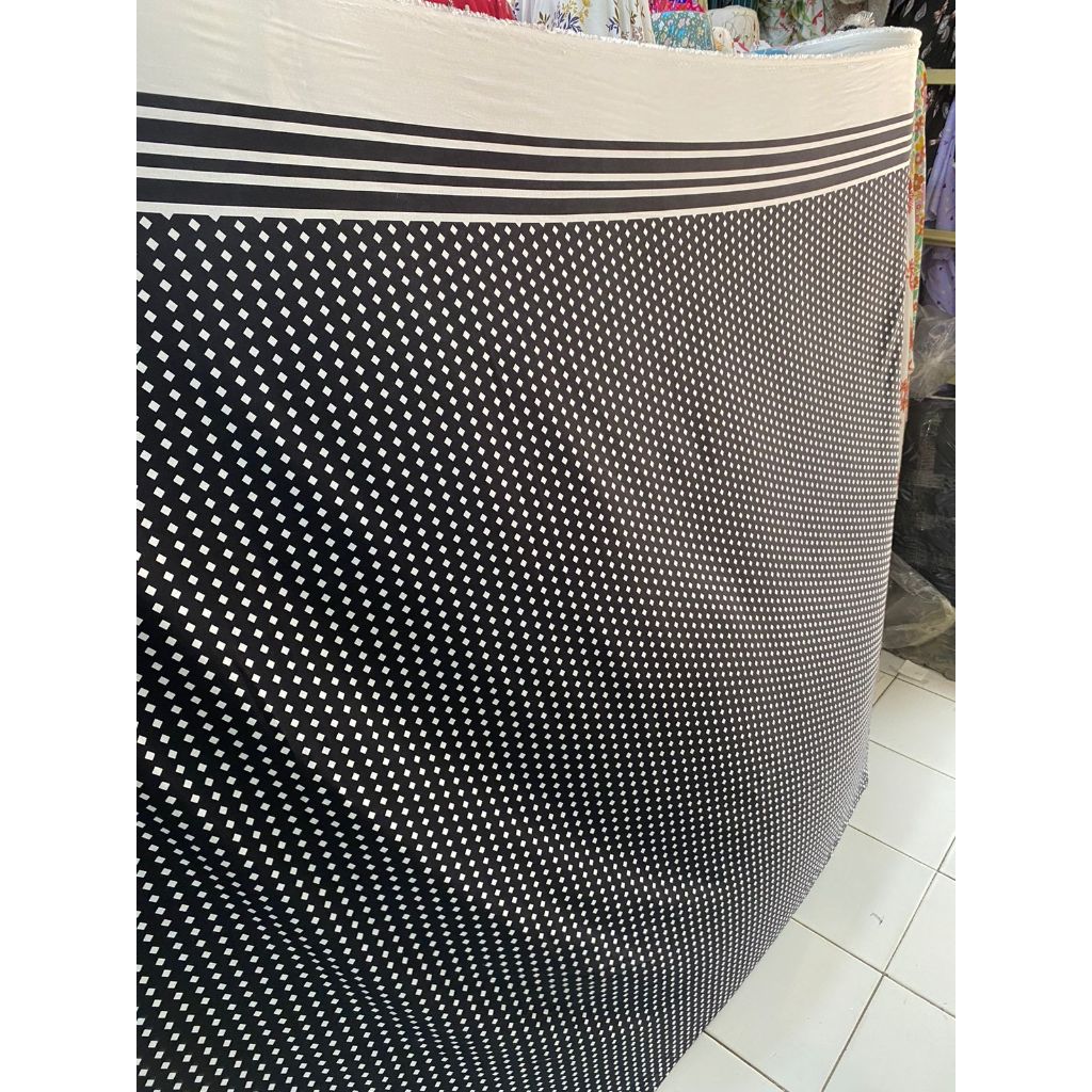 kain katun rayon viscose motif pinggir terbaru best seller