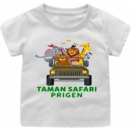 Baju kaos Atasan Taman Safari Prigen Anak Cowok/Cewek 1-12TAHUN/REMAJA/DEWASA S-7XL