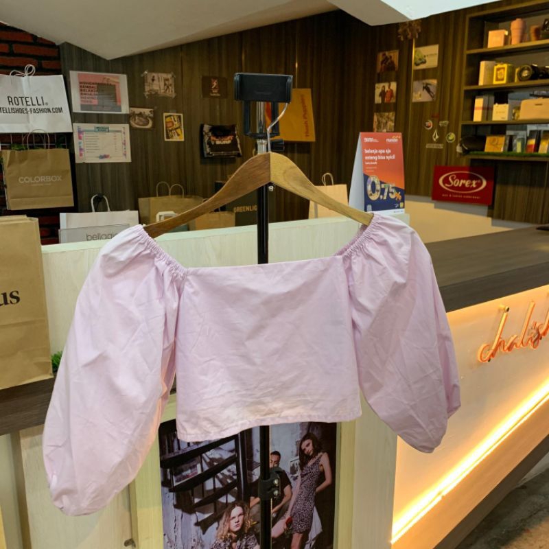 Colorbox T-shirt Wanita Crop Top