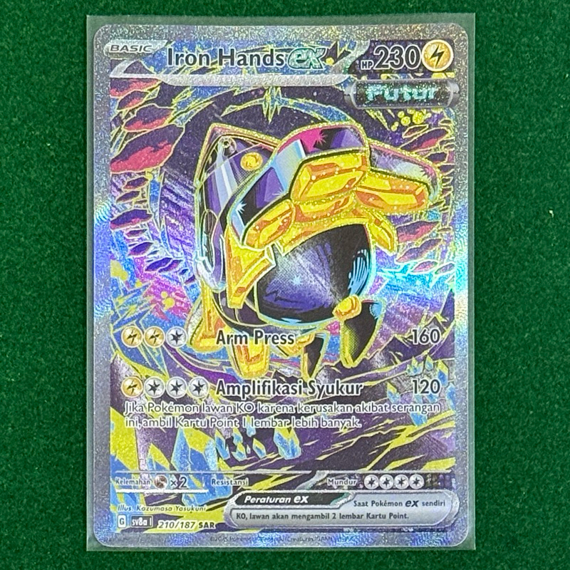 Pokemon (ID) Iron Hands EX - (SV8A 210/187 SAR)