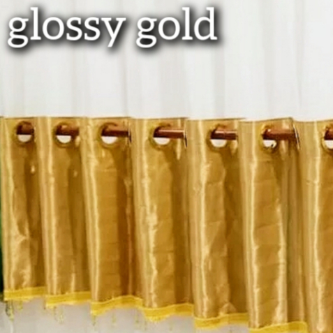 Gorden poni mewah model gelombang bahan blackout import korden poni warna gold hijau merah coklat un