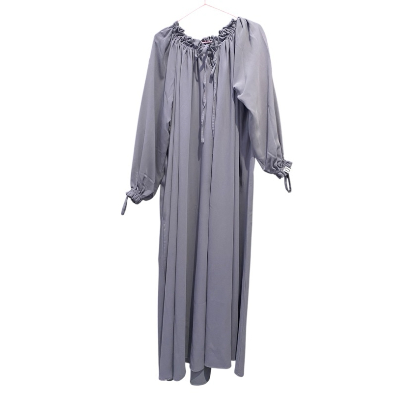 the dress XS silver lilac elmadina abaya