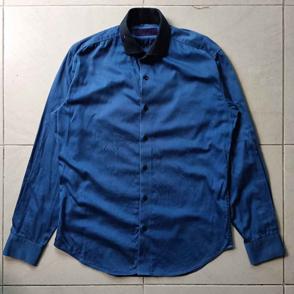 Kemeja The Executive Slimfit Biru Pria Second Original