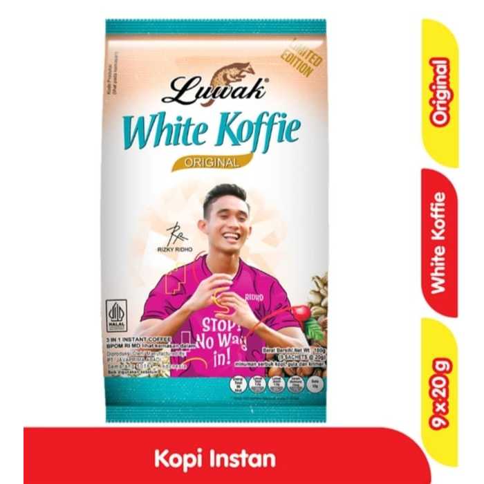 

Luwak White Koffie Original Instan 9 +1 X 20g Luwak White Koffie Original 9 +1 X 20 g 3 In 1 Instant