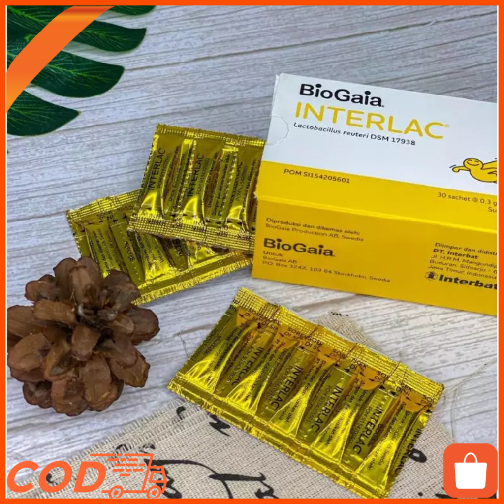 Interlac Sachet , Interlac Probiotics , Interlac Probiotik Sachet , Interlac BioGaia Probiotic