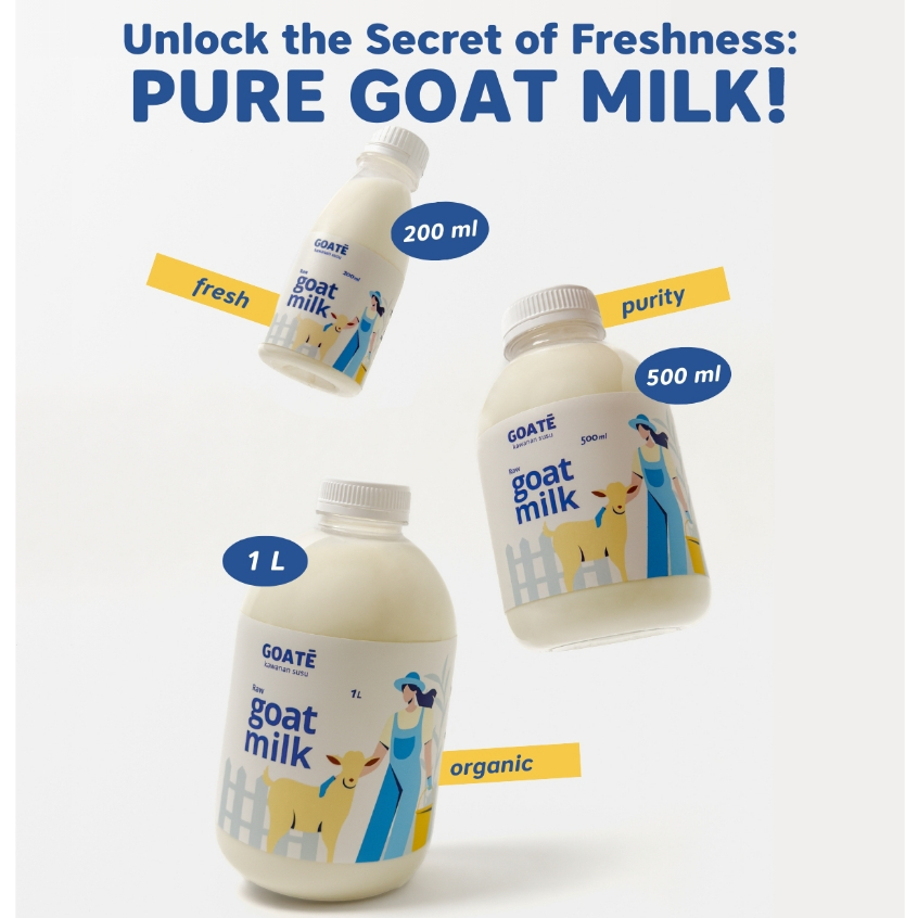 

Susu Kambing Murni Etawa / 100% PURE GOAT MILK