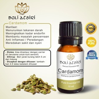 Bali Atsiri Cardamom Oil 10 ml | Pure Essential Cardamom Oil 10 ml | Minyak Atsiri Kapulaga 10 ml
