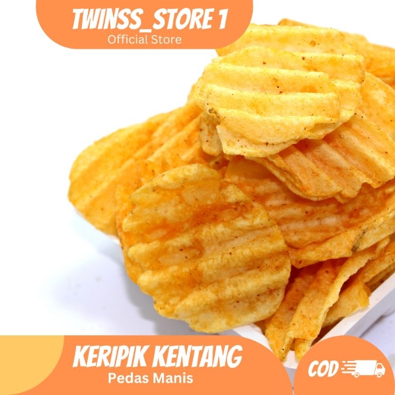 

Twinnss Store Keripik Kentang Pedas Manis