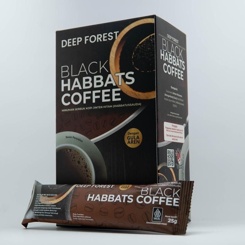 

BLACK HABBAT COFFEE DRINK INSTANT Minuman Serbuk Kopi Jinten Hitam Habbatussauda Dengan Gula Aren untuk Kesehatan