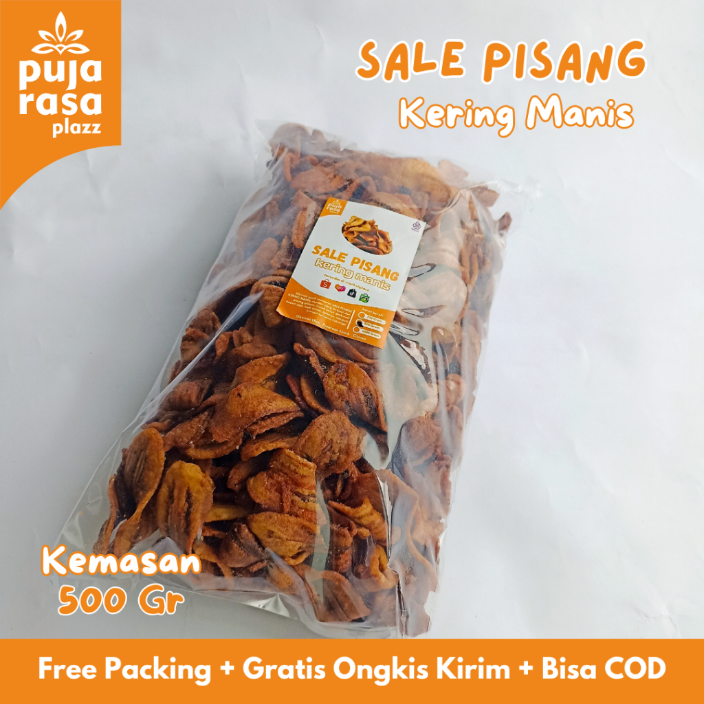 

HEMAT KERIPIK SALE PISANG KERING OVEN MANIS ASLI 500 GRAM