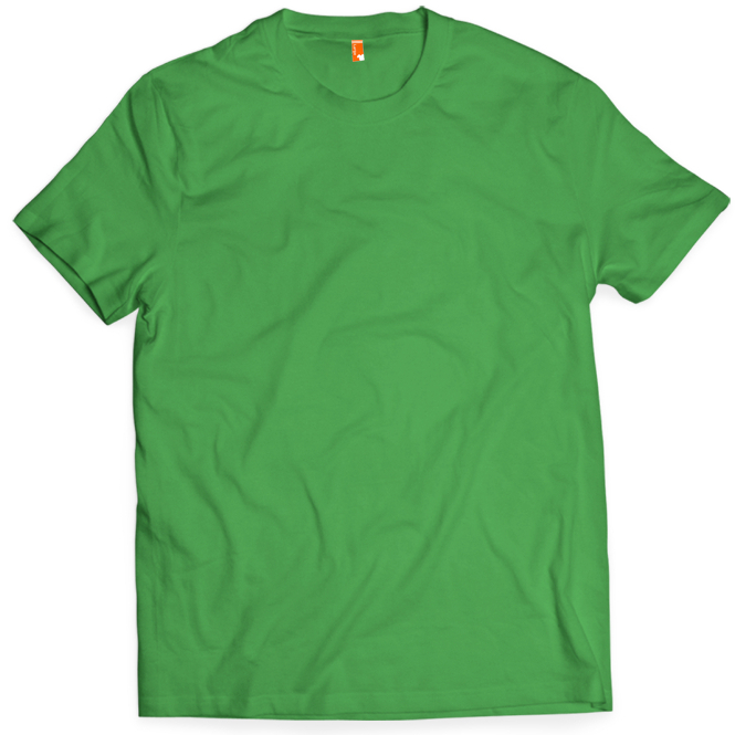 Kaos Hijau Fuji Lengan Pendek Cotton Combed 24s