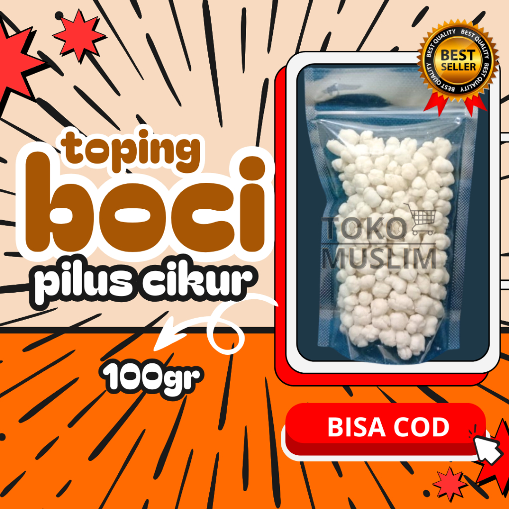 

Toping BASO ACI Pilus Cikur Ukuran 100gram Enak Gurih