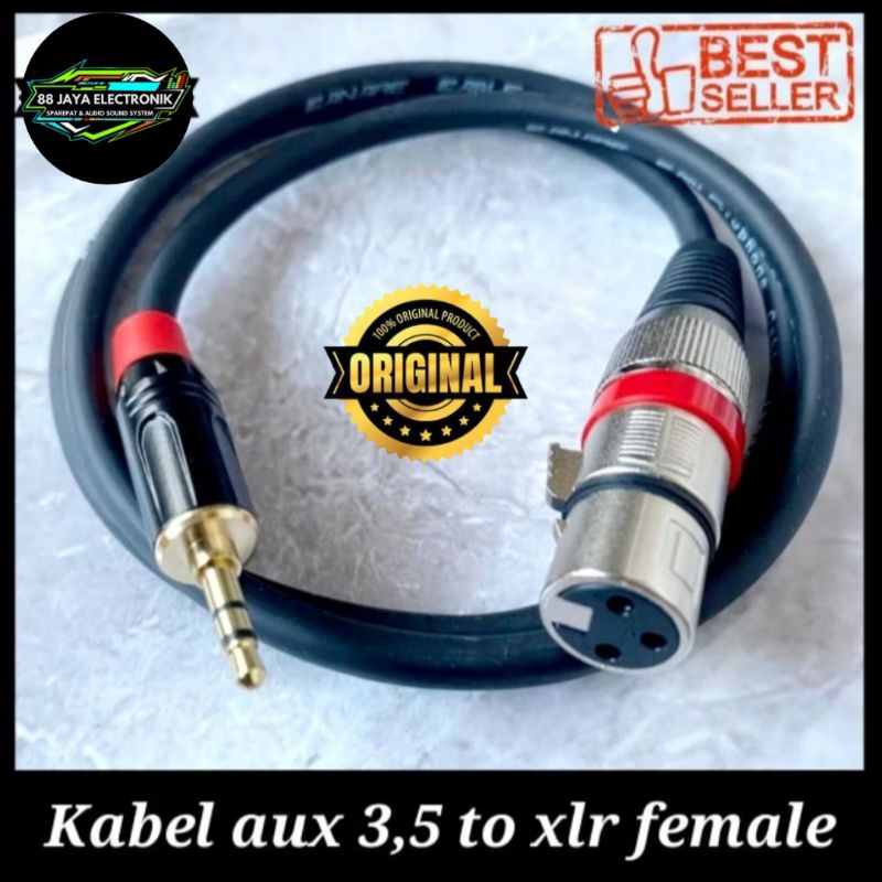 kabel jack 3,5 to xlr female