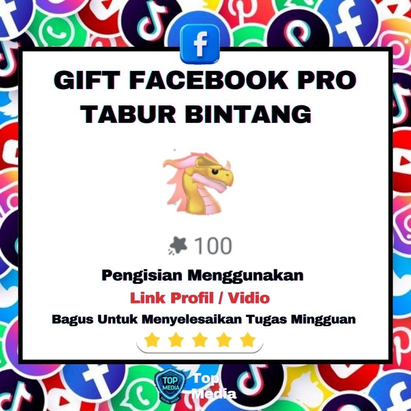 Gift Bintang Facebook Profesional - Spesial Pilihan