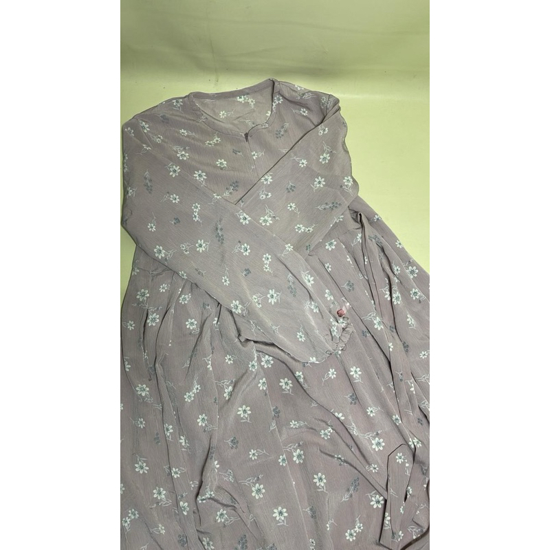 gamis motif bunga adinda dress