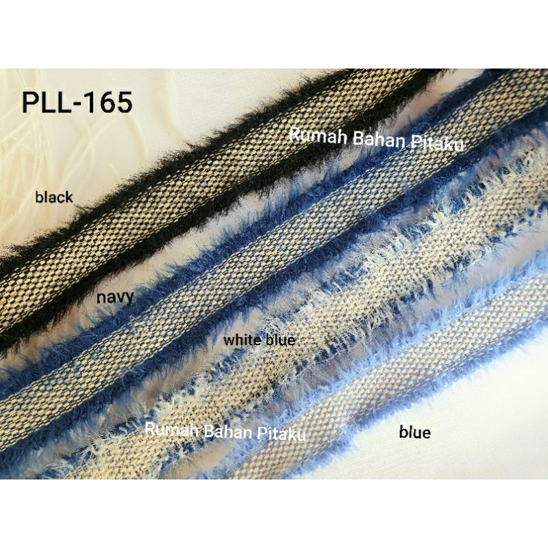 

(PLL-165) PITA KOREA 1" (2,5CM), HARGA per-YARD (=90CM)