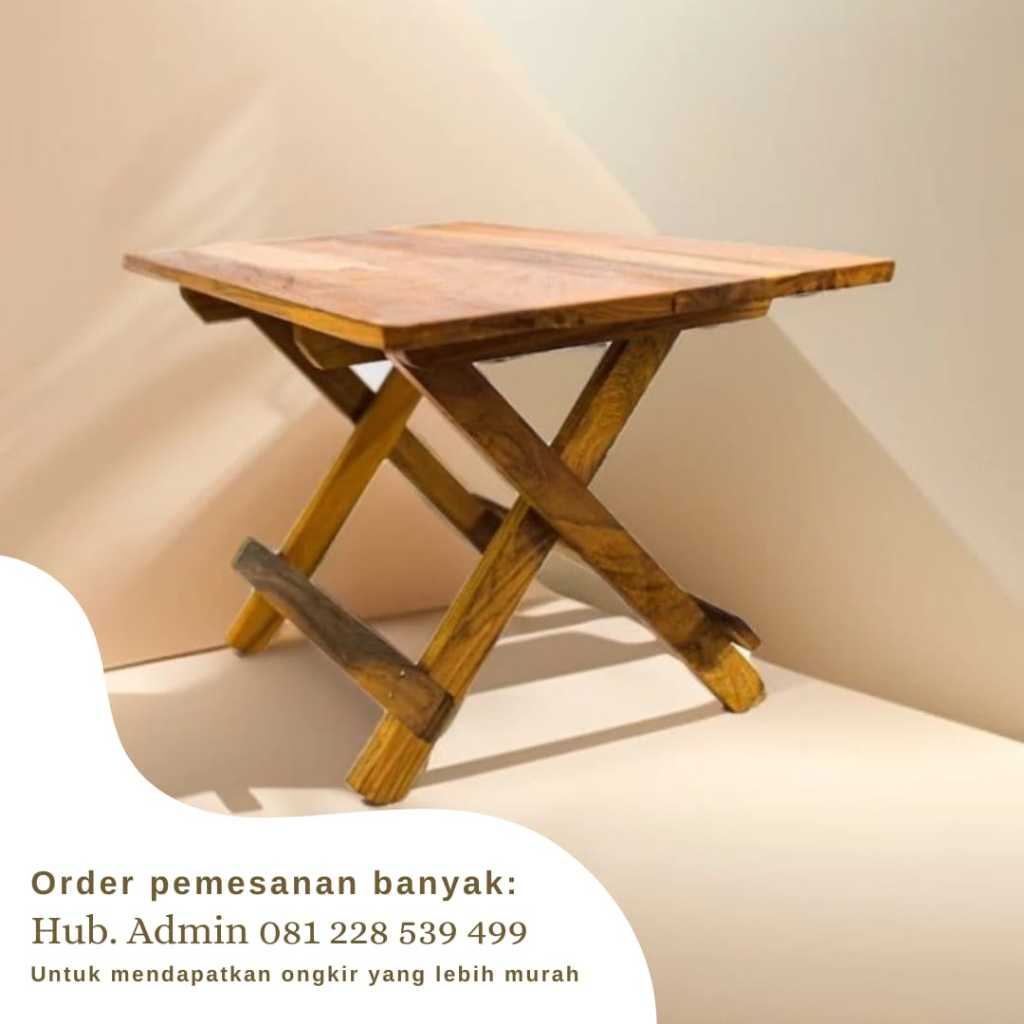 

Nycyta Home Harga ! Meja Lipat Portable Rehal Kayu Meja Ngaji /Meja Belajar /Meja Lapop