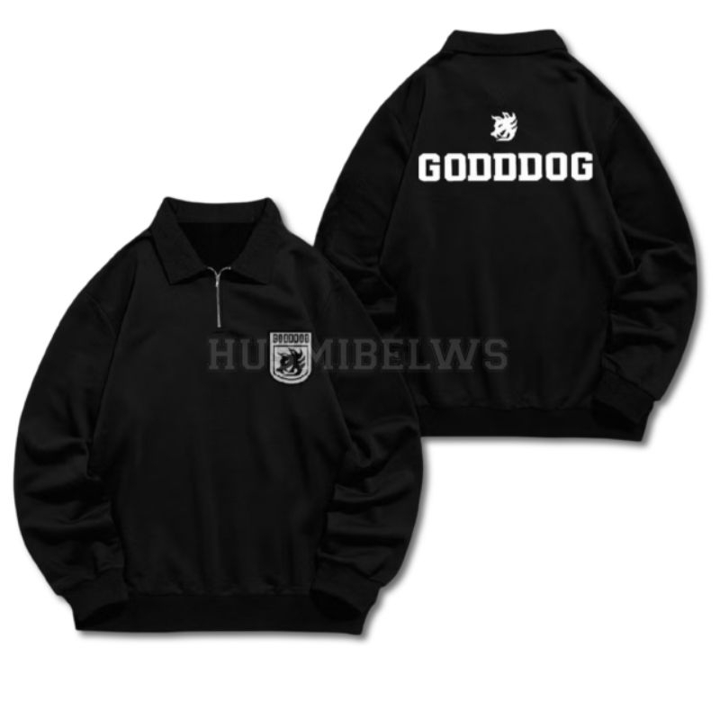 Halfzipper jaket godddog windbreaker outfit || HUSMIBELWS