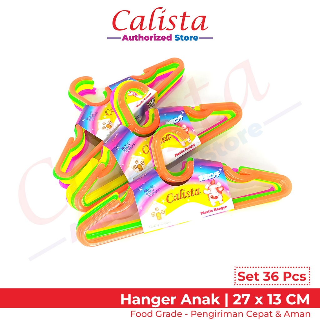 Calista Hanger / Gantungan Baju Anak - Set 12 Pcs