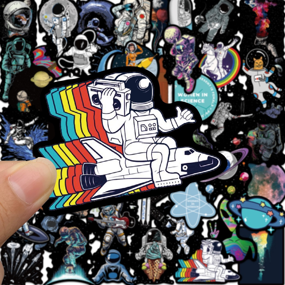 

Stiker Astronot Sticker WaterProof Premium Isi 24 pcs