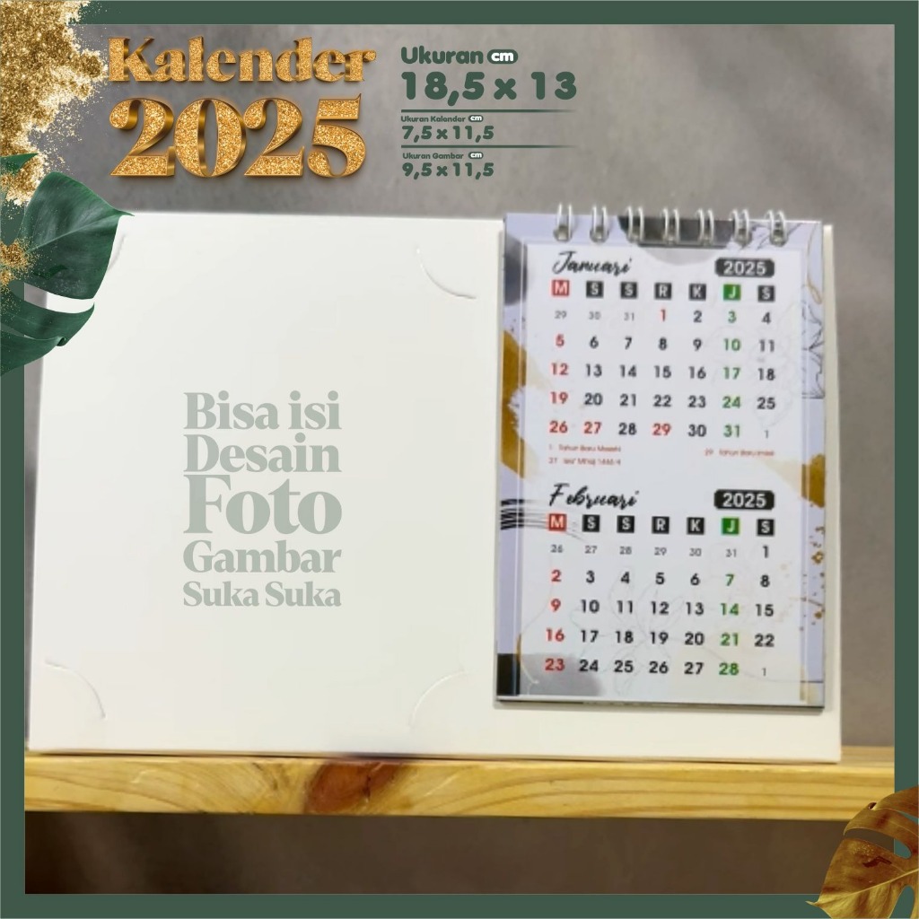 

Kalender meja bisa custom foto kalian