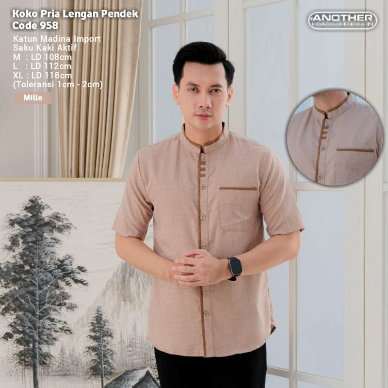 Another Fashion Koko Pria Lengan Pendek Code 958
