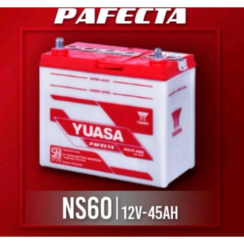 Accu /Aki mobil Yuasa Pafecta NS60 45 AH AKI BASAH YUASA