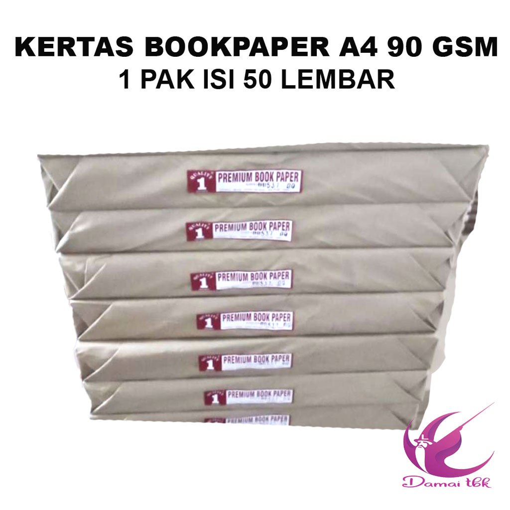

Bookpaper A4 90gsm 1 PAK ISI 50 lembar