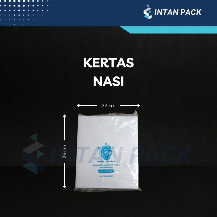 Kertas Nasi Laminasi KFC 22 x 26 Lion Premium Tebal ( 100 lembar )