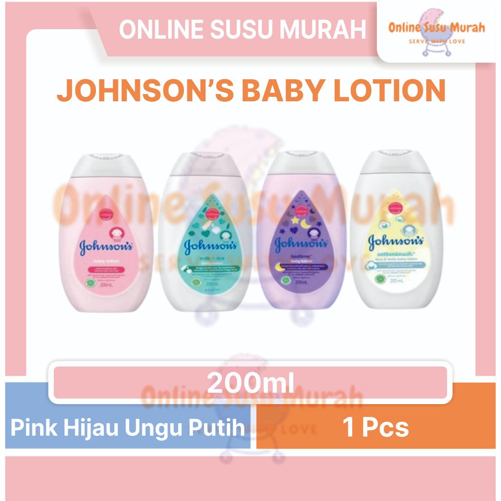 JOHNSON BABY LOTION 200ML PERAWATAN KULIT BAYI 200 ML PRLA