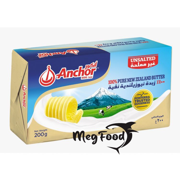 

Anchor Unsalted butter 200 gram