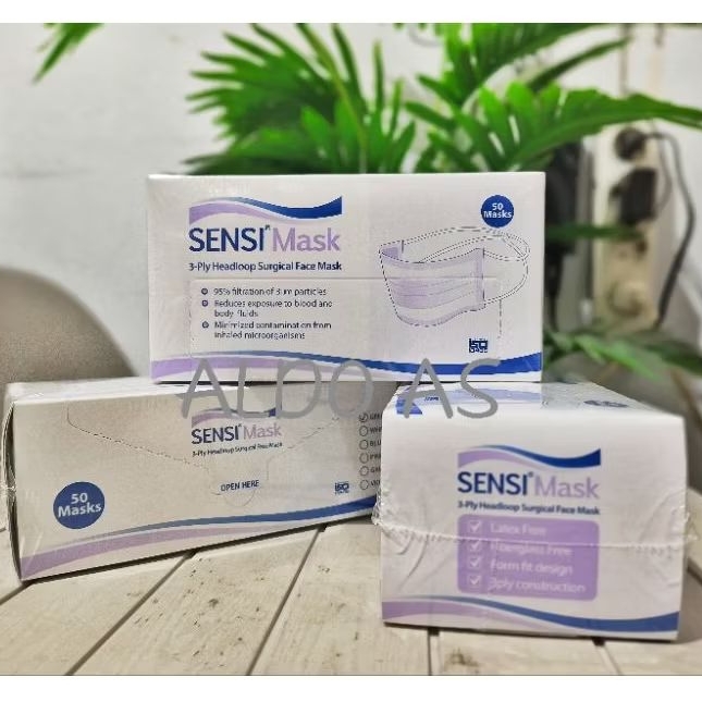Masker Sensi Headloop 3 ply Medis 50 pcs
