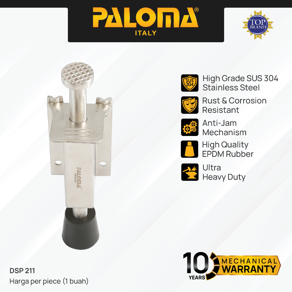 PALOMA DSP 211 Door Stopper Penahan Pintu Injak Door Stop Stoper Step On Pengganjal Ganjalan Pintu R