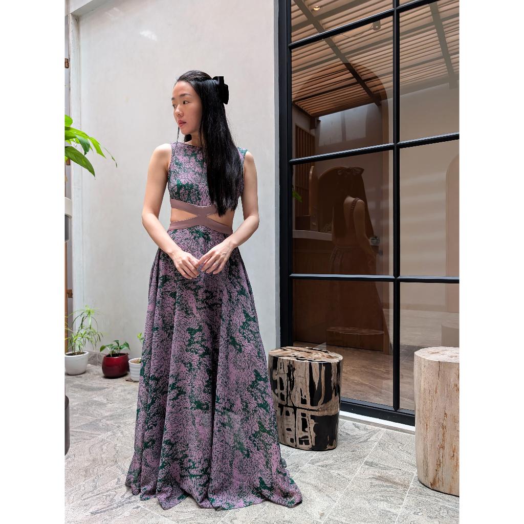 MBM Green Purple Bay Dress