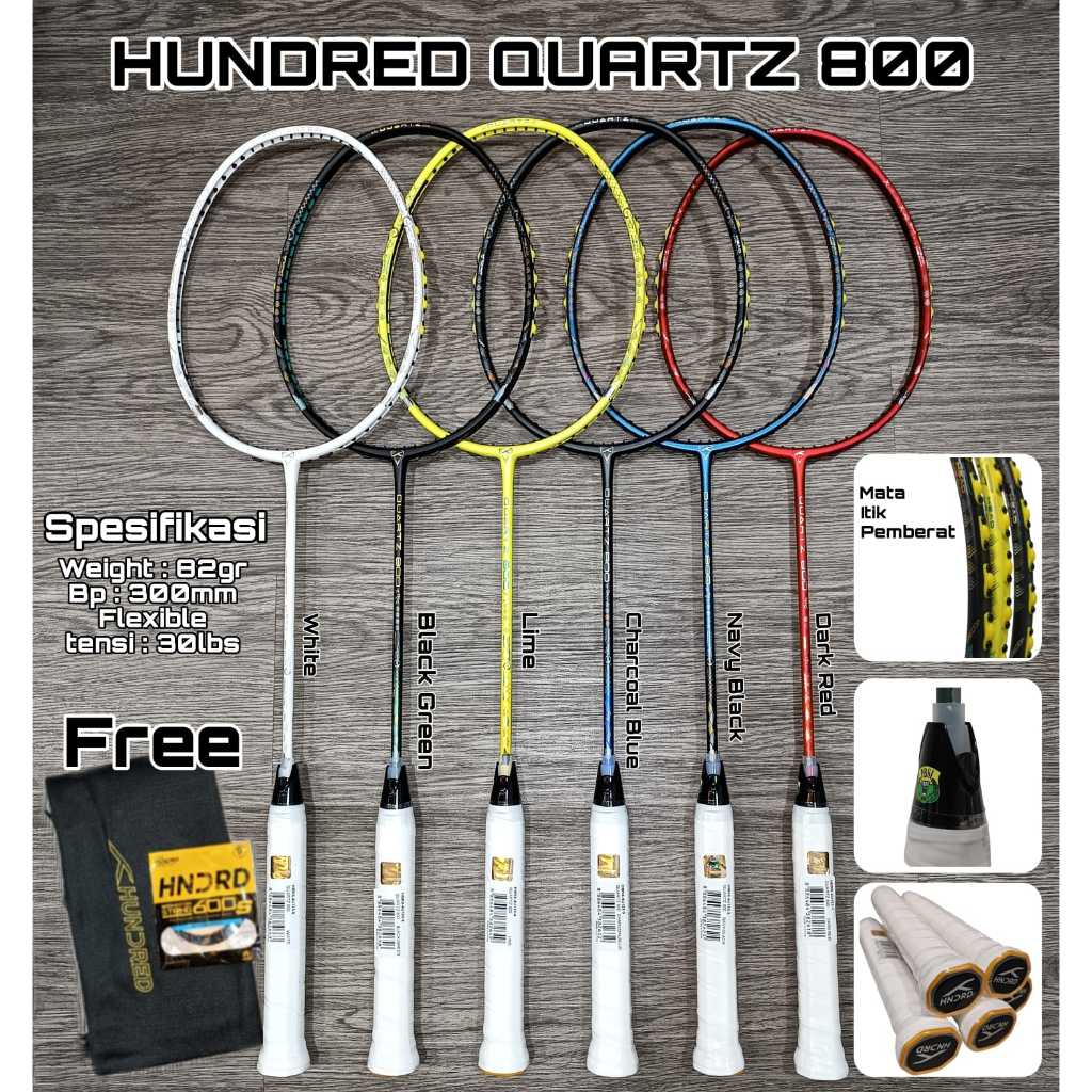 Raket Badminton Hundred Quartz 800
