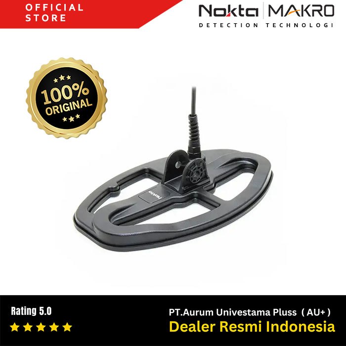 Nokta Makro Coil LG24 9,5 x 6 inch Koil Pencarian DD Tahan Air untuk Detektor Emas Nokta The Legend 