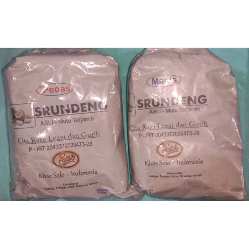 

[250gr] SRUNDENG PEDAS/MANIS