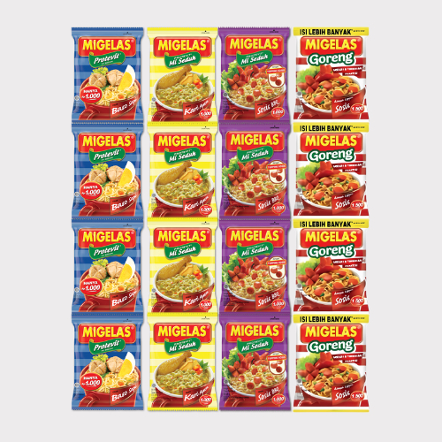 

MiGelas 15 pcs All Varian Mie Gelas