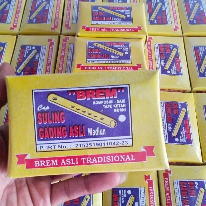 

Brem Mini Cap Suling Gading Asli Khas Madiun Original