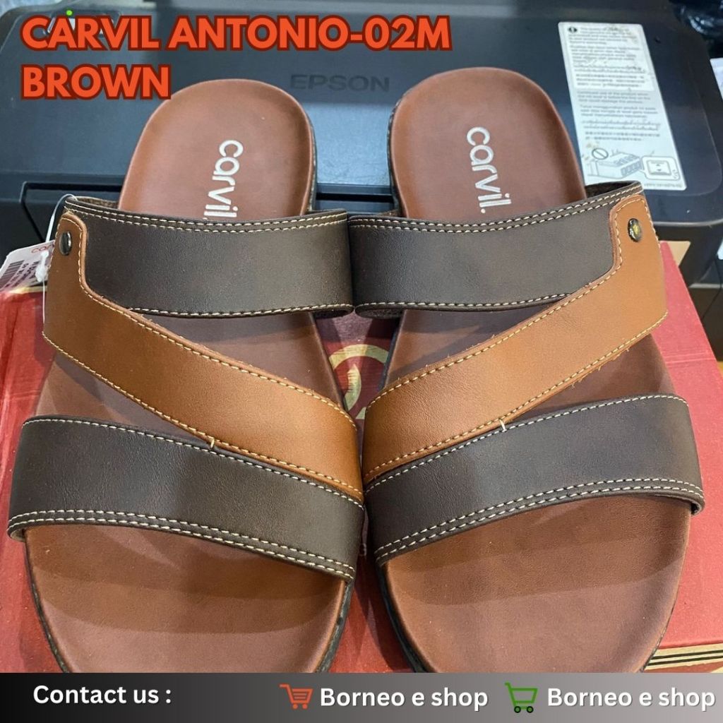 [BISA COD] sandal CARVIL 100% original/ sandal pria/sandal pria/sandal fashion CARVIL ANTONI-023 BRO