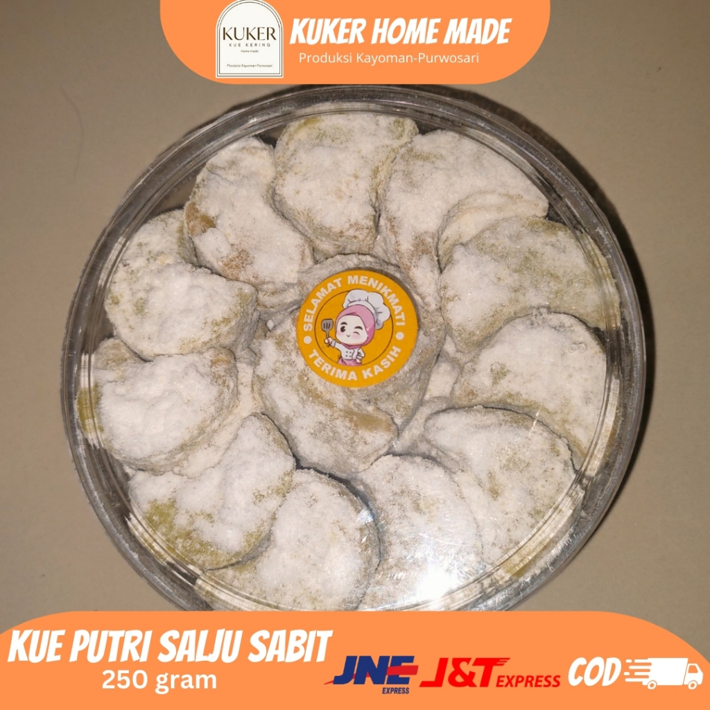 

Kuker Home Made Kue Putri Salju Sabit 250 gram-kue kering