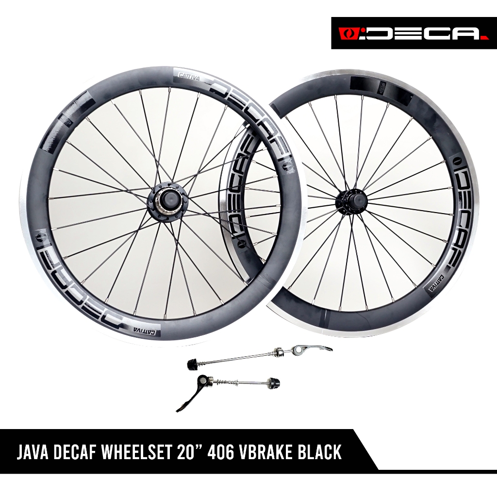 DELTACYCLES - JAVA DECAF WHEELSET 16" 349 VBRAKE BLACK