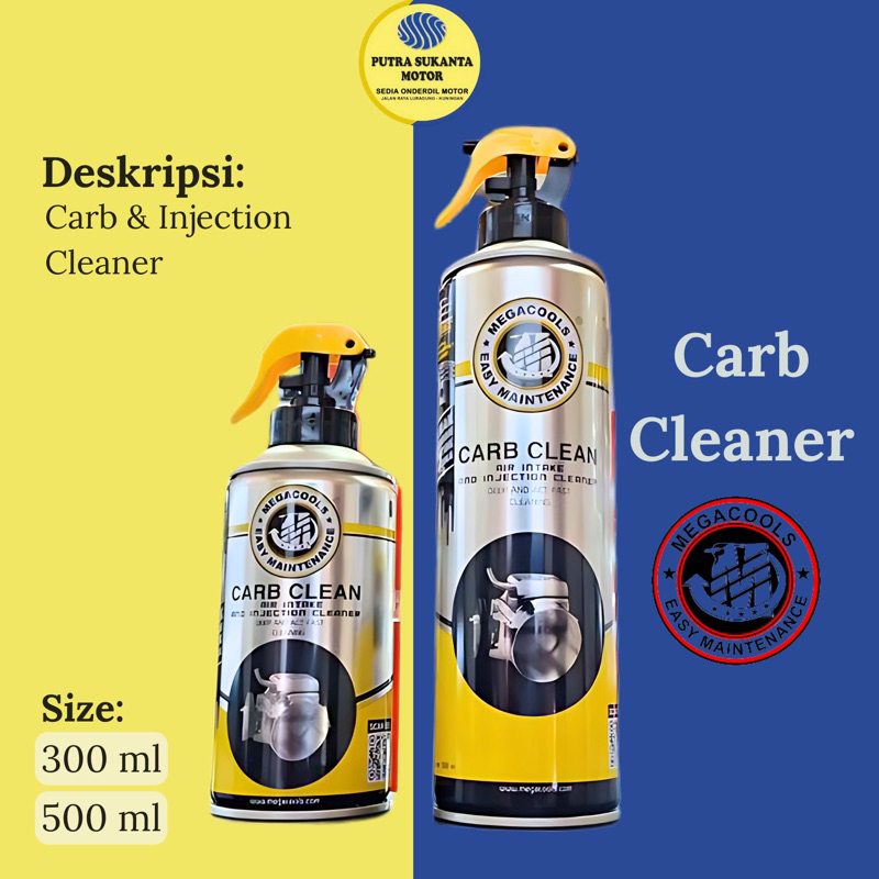 CARBU CLEANER MEGACOOLS 300ml 500ml | INJECTION CLEANER
