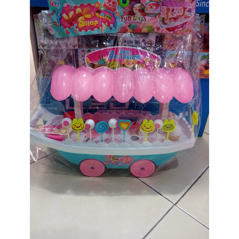 mainan es krim gerobak dorong