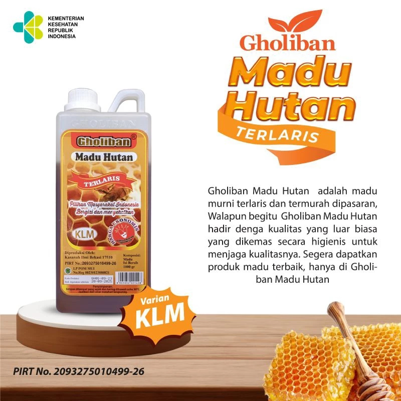 

RB22 Madu KLM Madu Kalimantan Gholiban 1 kg