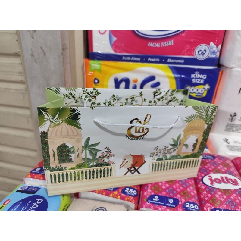 

paper bag bronis lebaran bahan. tebal isi 1 pcs