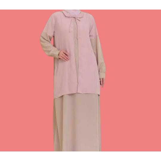Gamis Trendy Wanita Remaja Semi Outer Simple Elegant