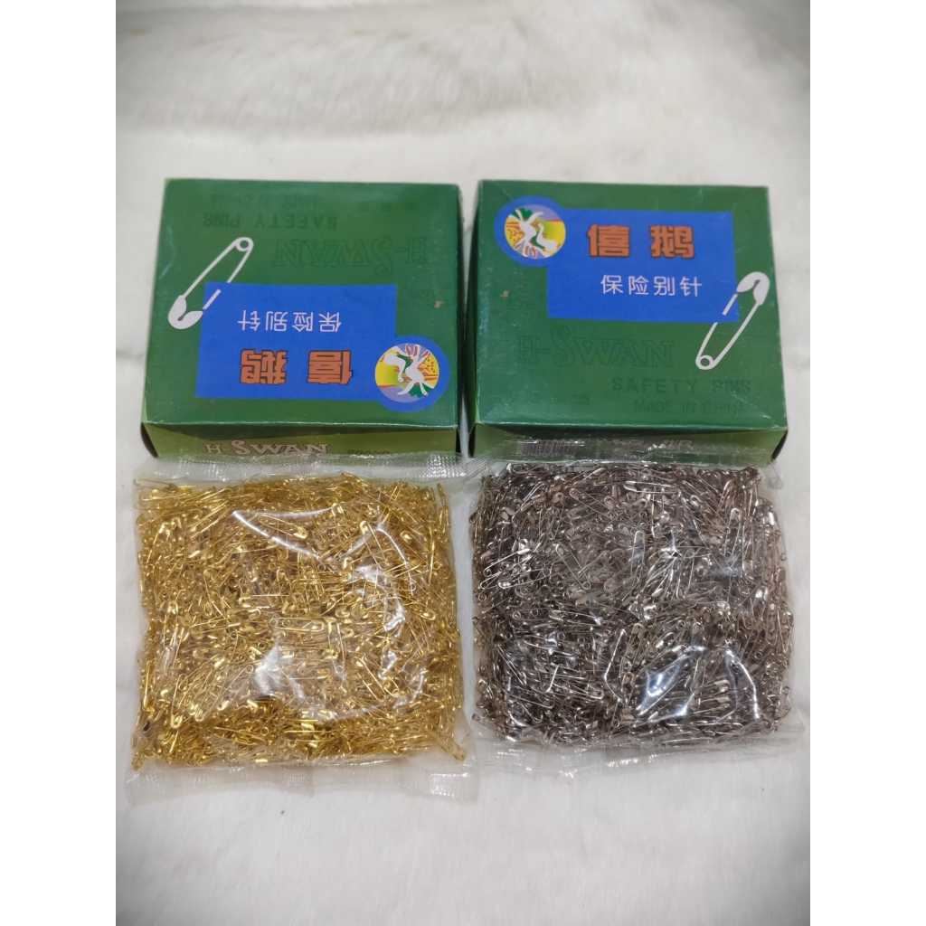 (BAYAR DITEMPAT) PENITI KECIL / PENITI HIJAB / JILBAB / SILVER GOLD ISI 2000 PCS H-SWAN