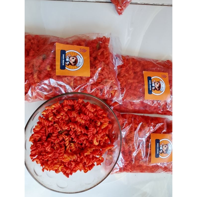 

Makaroni spiral dengan rasa daun jeruk di jamin gurih dan enak