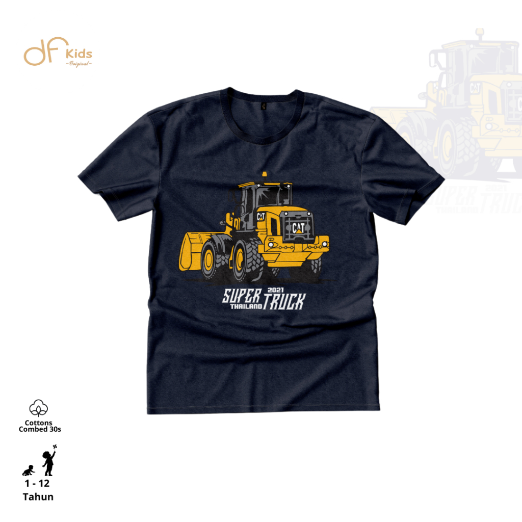 DFKids Kaos Karakter Truk Oleng  Kaos Anak Sablon Truk Mobil Anak 1-12 Thn Kaos Oblong Truck
